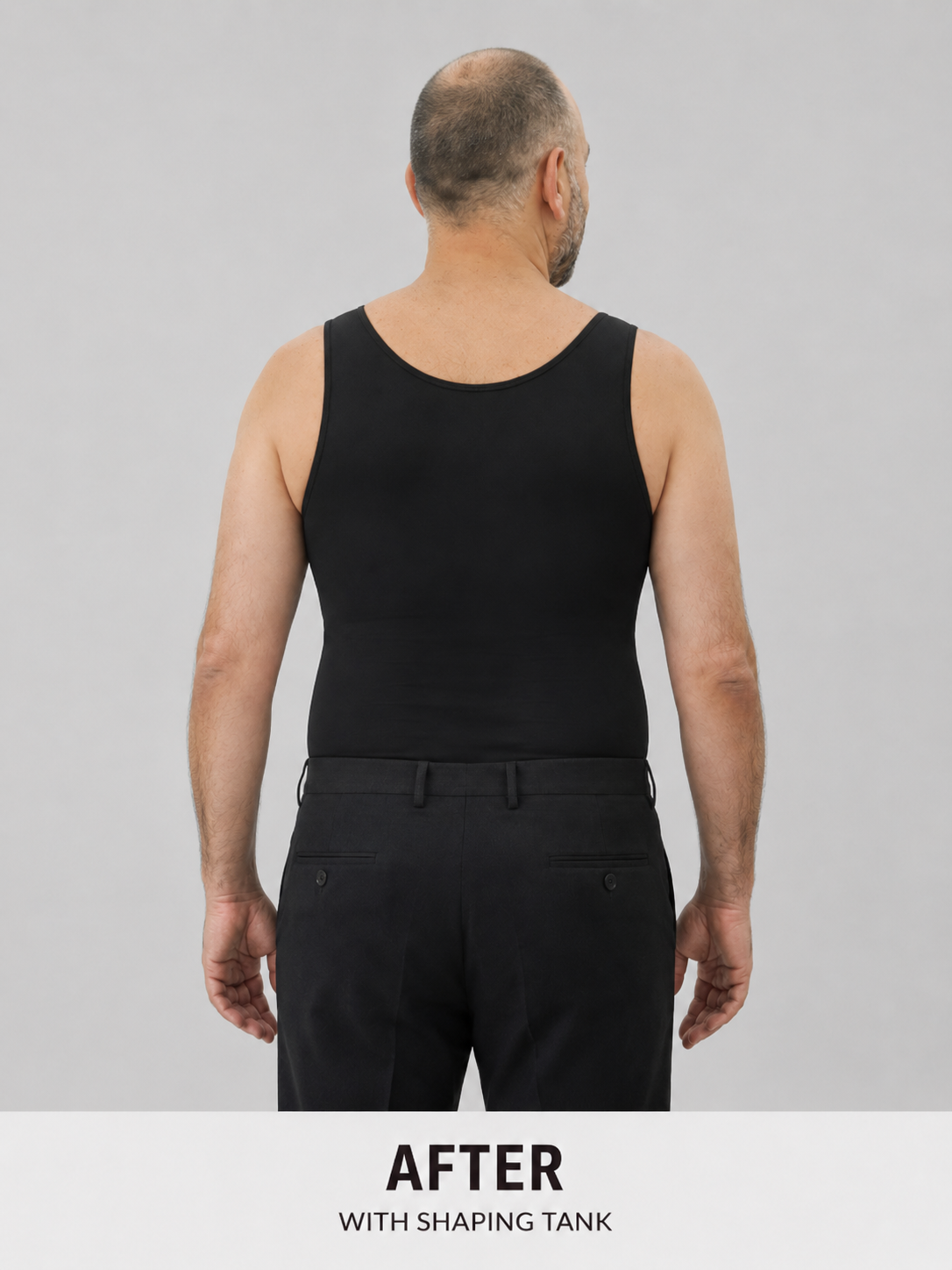 FormCore compression tank top, back view while worn